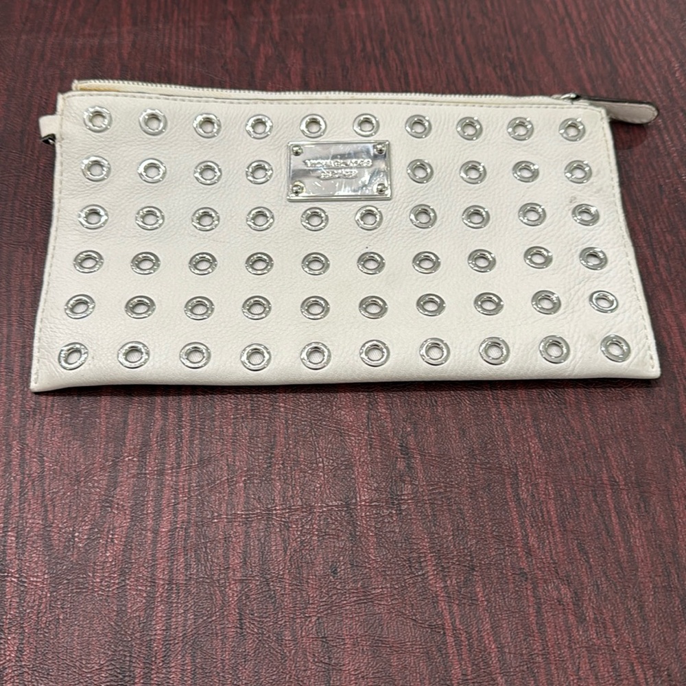 Michael Kors White Studded Wristlet